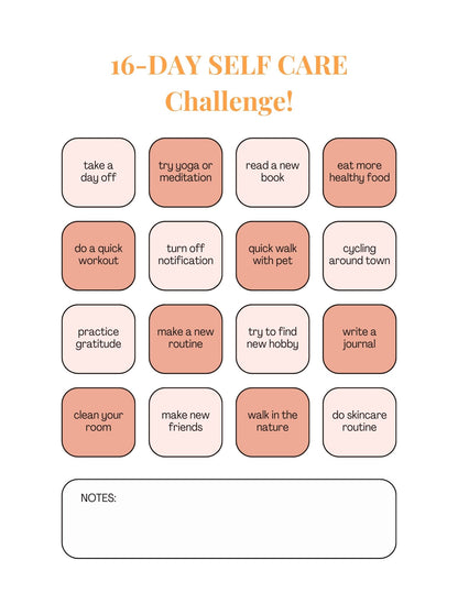 Self Care & Wellness Planner