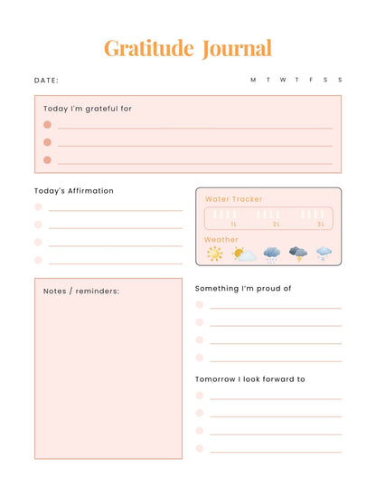 Self Care & Wellness Planner