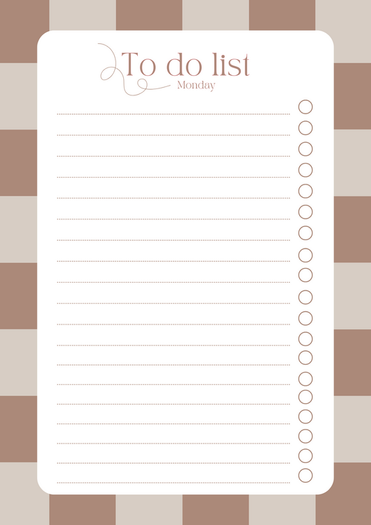 Weekly To-Do List Template